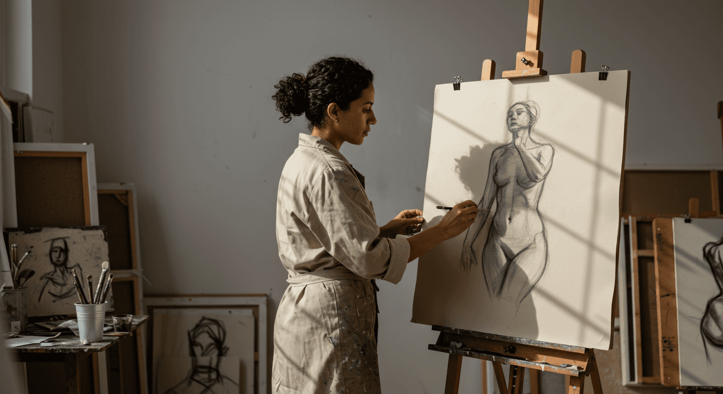 Curso de Desenho hiper-realista: técnicas, materiais, luz e fluxo de trabalho para representação fotográfica