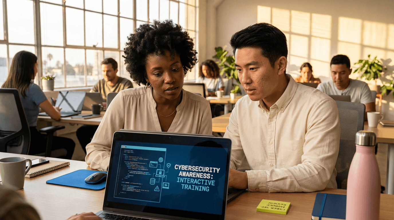 אימון אינטראקטיבי למודעות לסייבר-אבטחה לעובדים