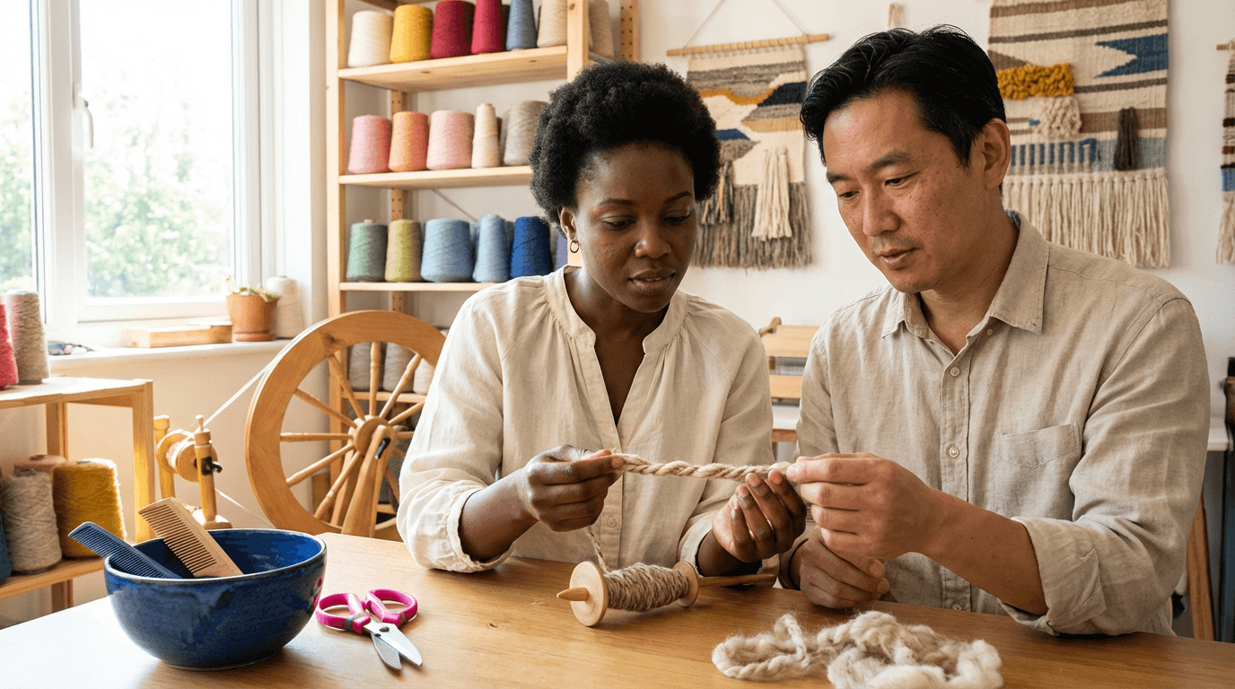 קורס טוויית צמר