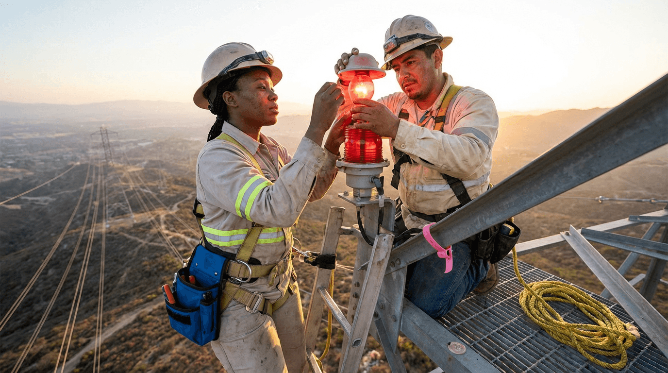 Tower Light Bulb Changer Training