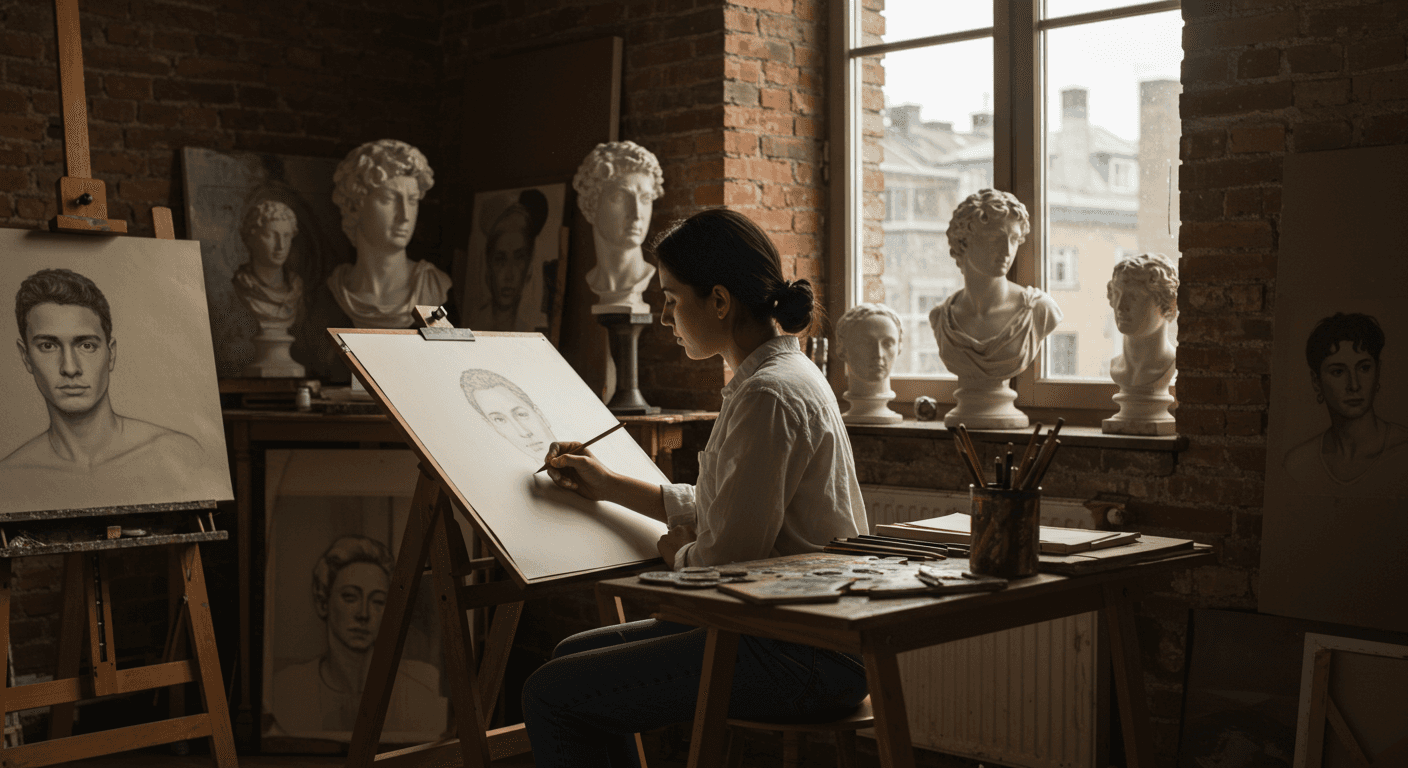 Curso de Domínio do Desenho Realista: Técnicas, Observação e Produtividade