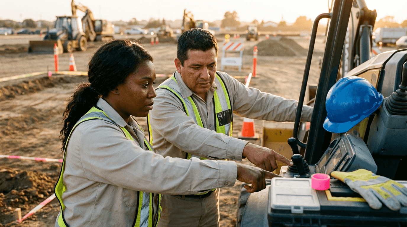 Curso de Operador de Retroescavadeira