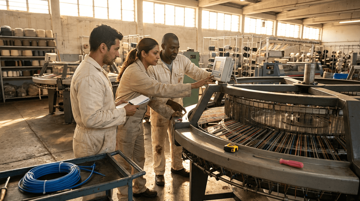 curso de mecánico de telar circular