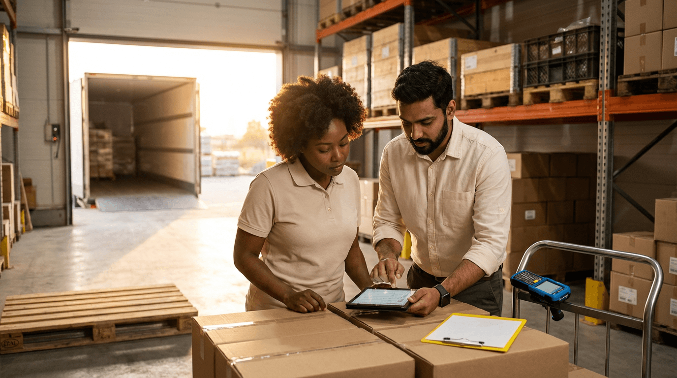 curso de recepción de mercancías