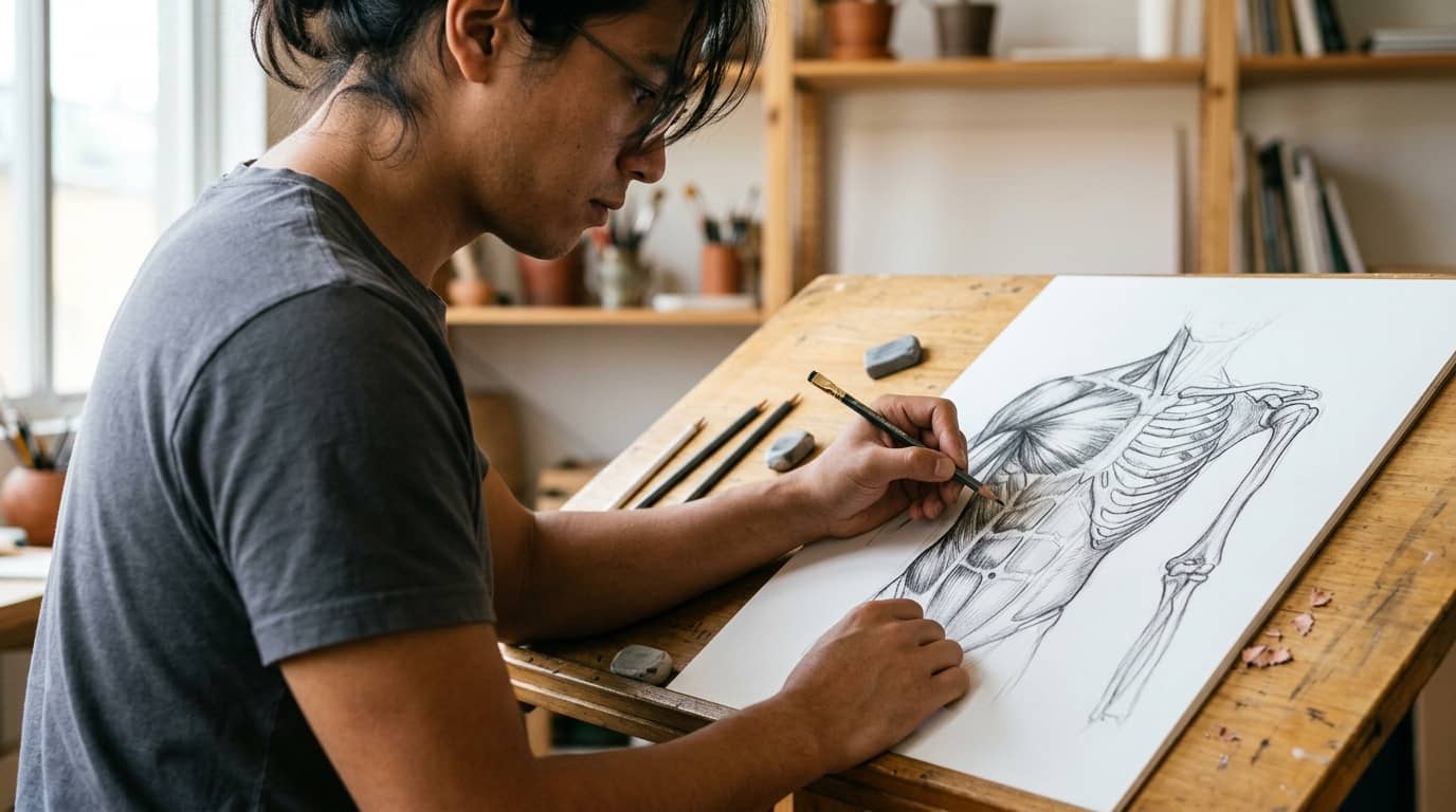 Anatomy drawing course