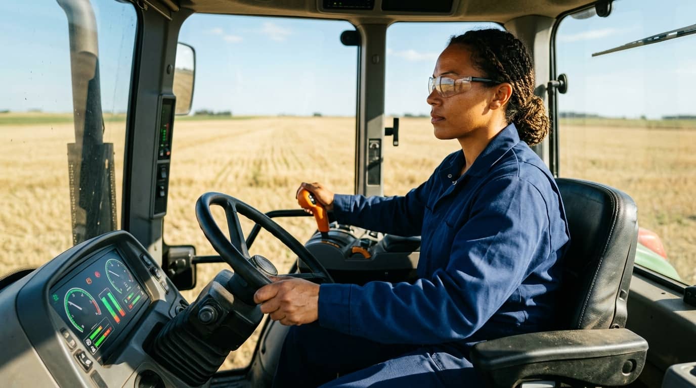 Agricultural tractor driver training