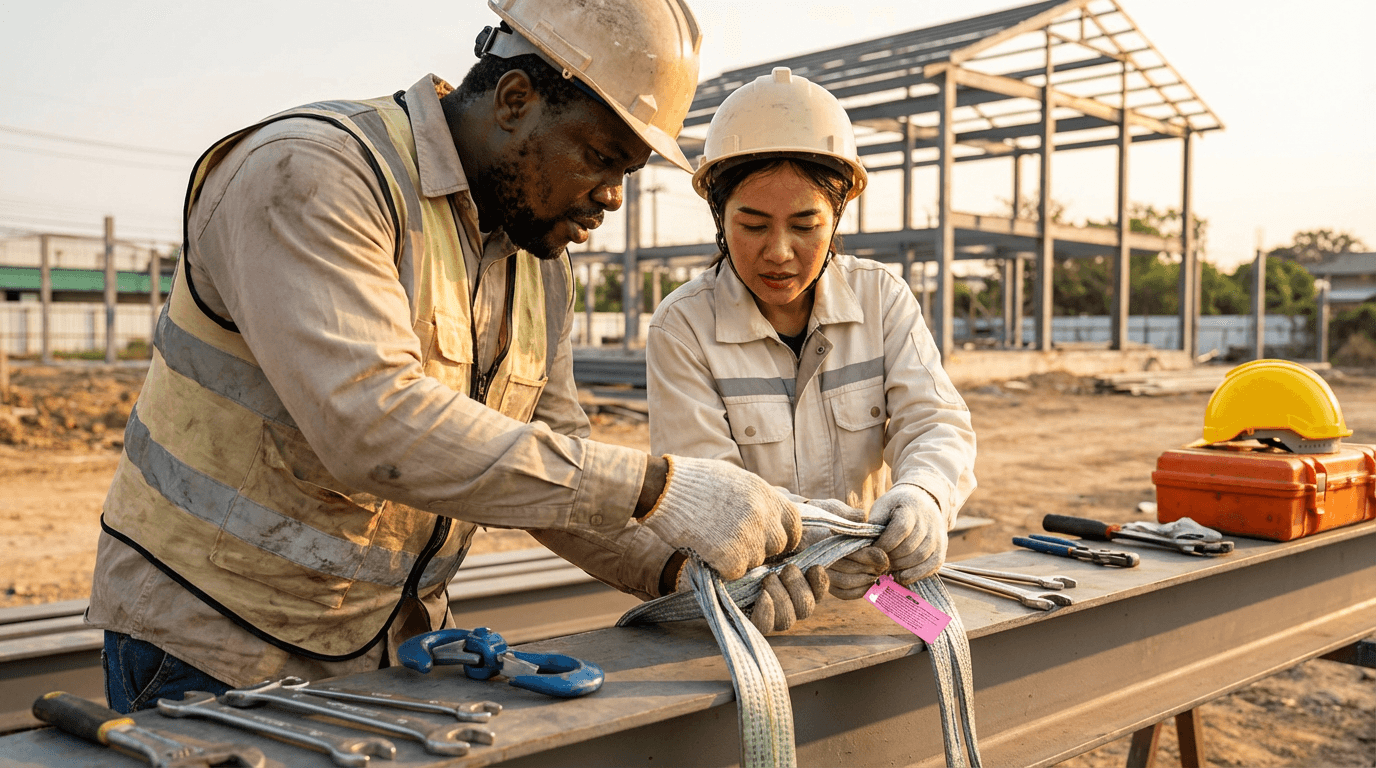 הכשרת חבלי הרמה וציוד הרמה