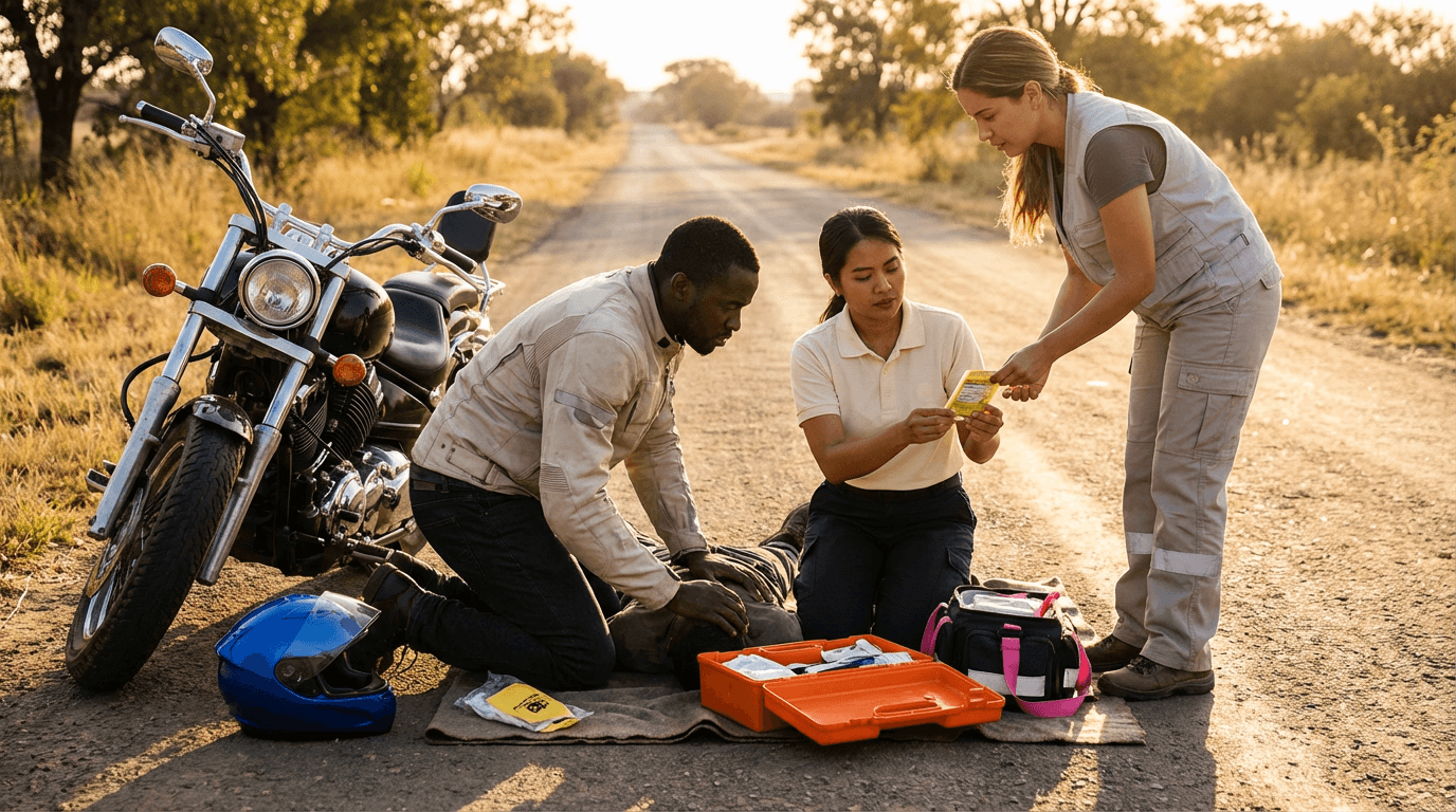 Erste-Hilfe-Kurs für Motorradfahrer