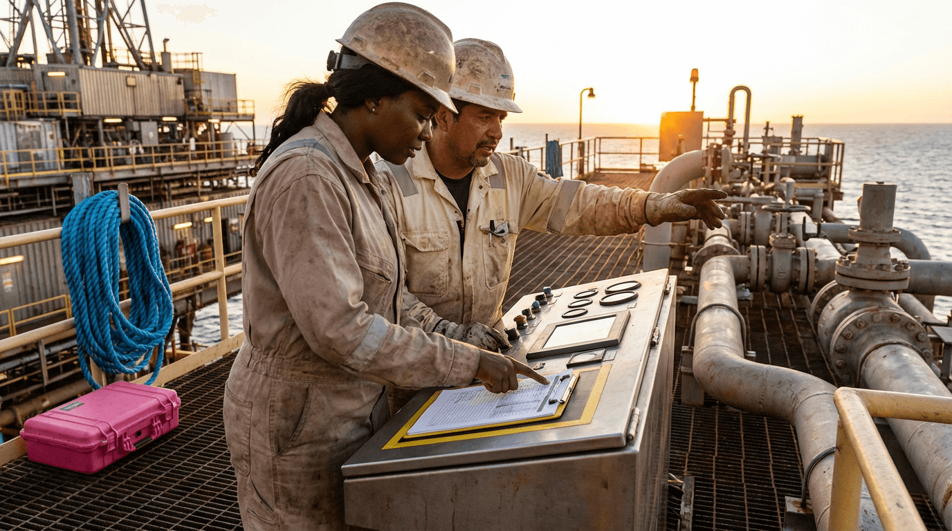 curso de operador de producción offshore