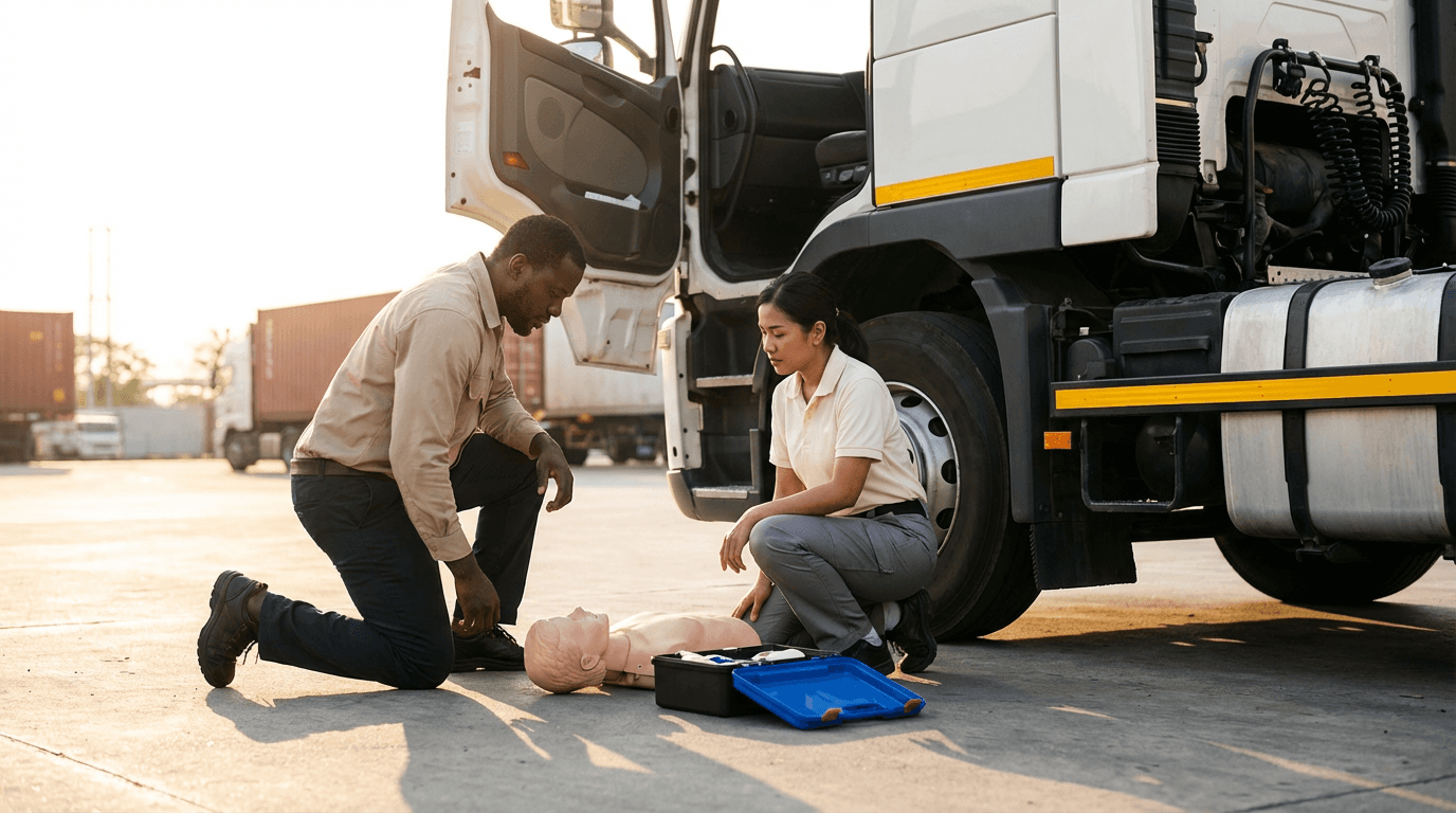 קורס עזרה ראשונה לנהגי משאיות