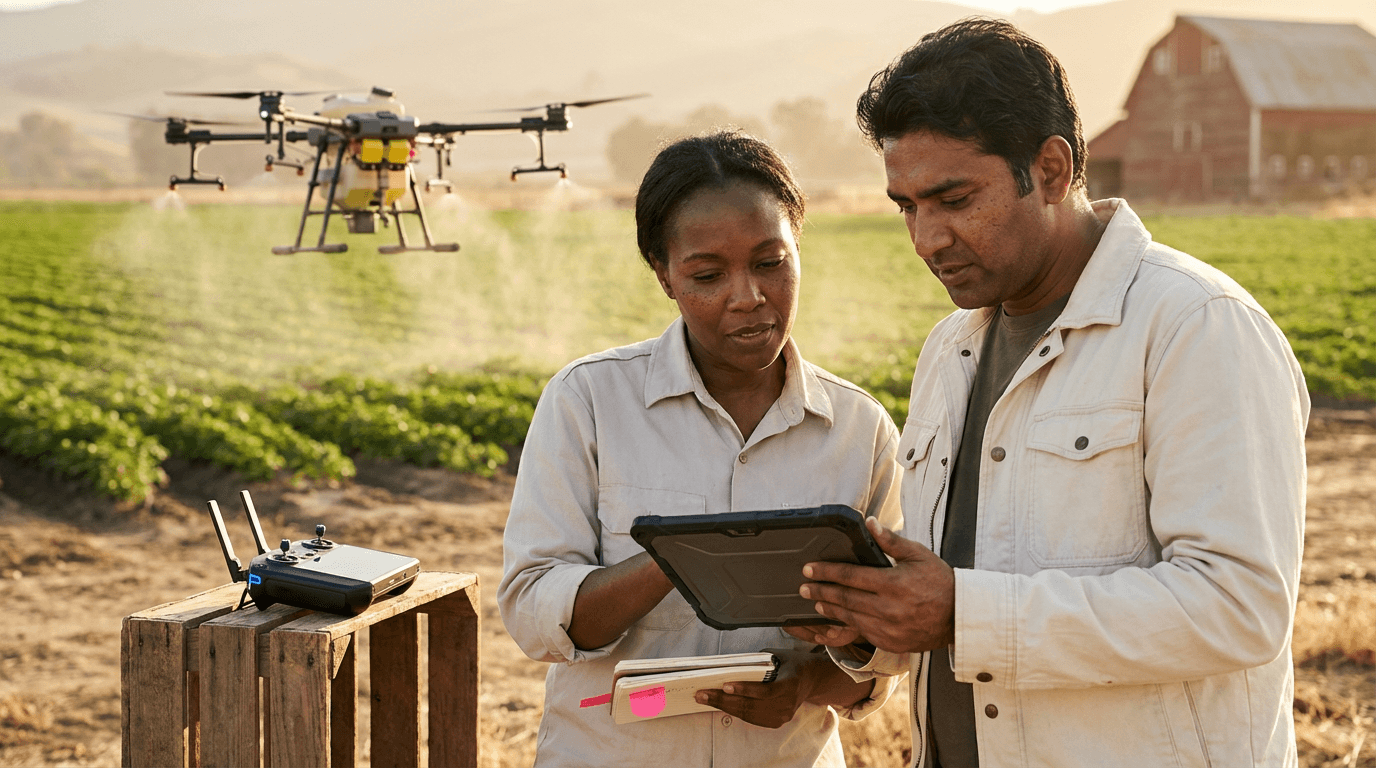 curso de pulverización con drones en agricultura de precisión