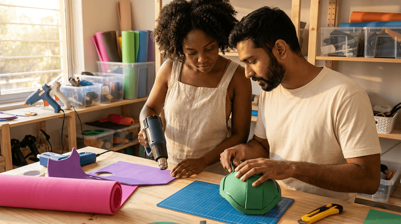 curso de manualidades con goma EVA