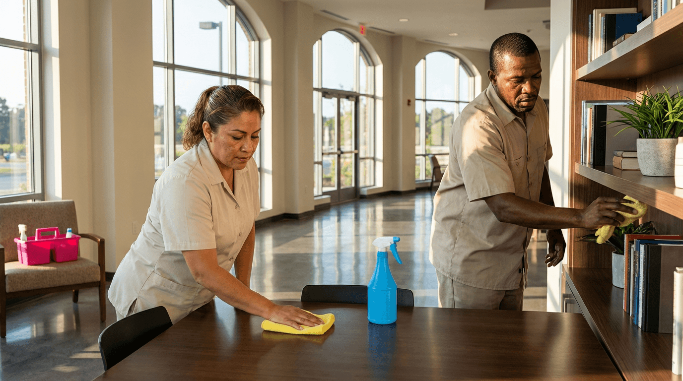 curso de limpieza de superficies y mobiliario en edificios y locales