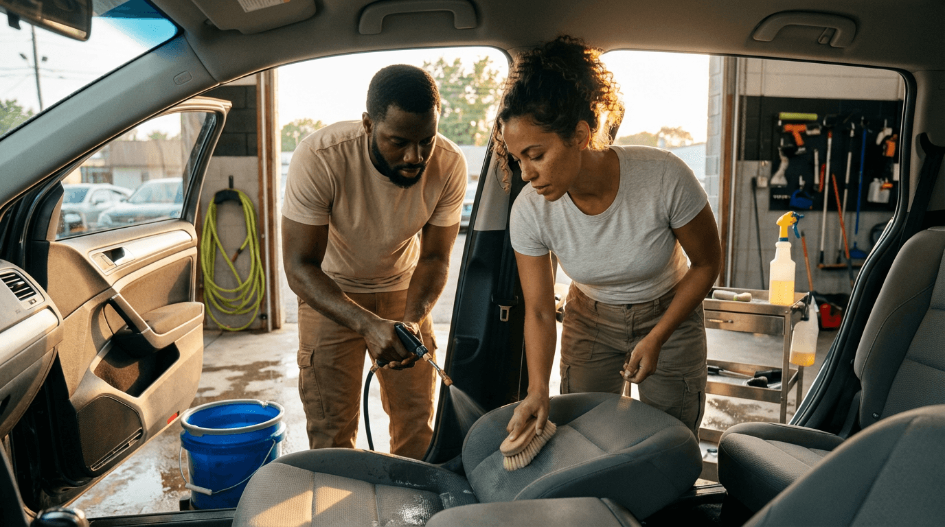 Curso de Higienização de Estofados Automotivos