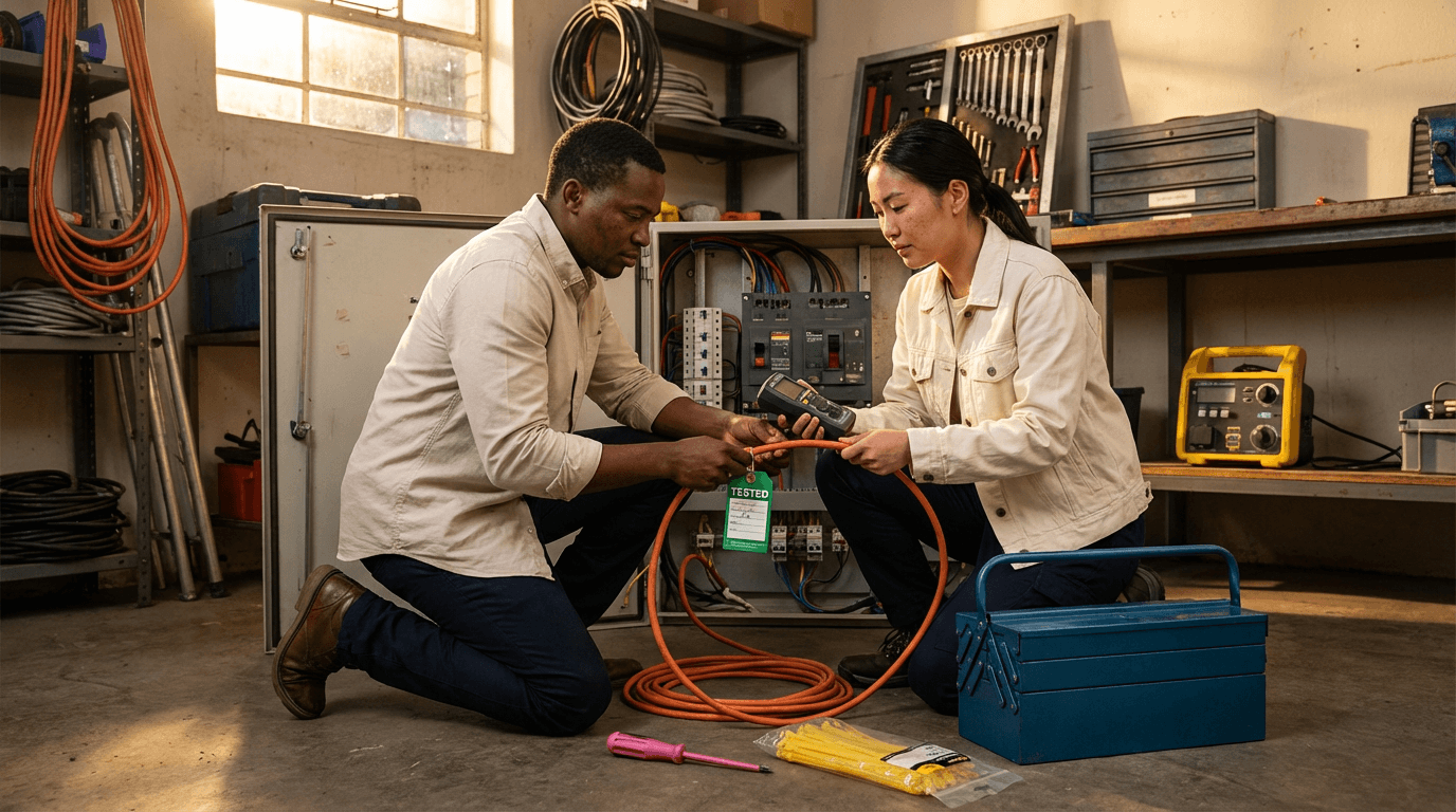 curso de verificación y etiquetado de seguridad de equipos eléctricos