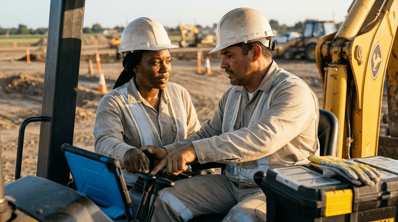 Curso de Operação de Retroescavadeira