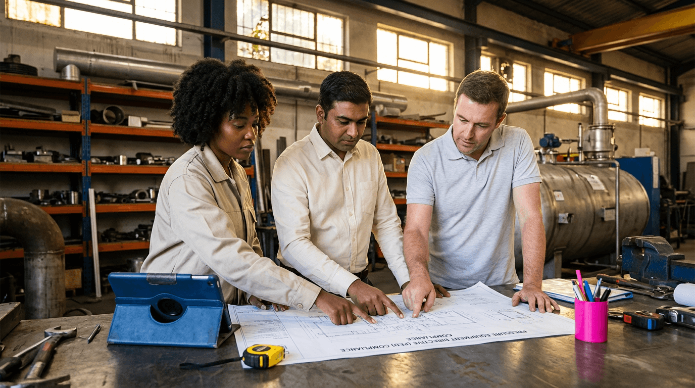 הדרכה על הנחיית ציוד בלחץ