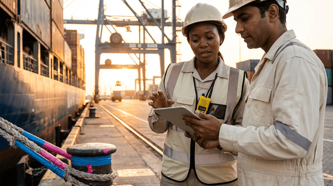 curso de operador de grúa portuaria