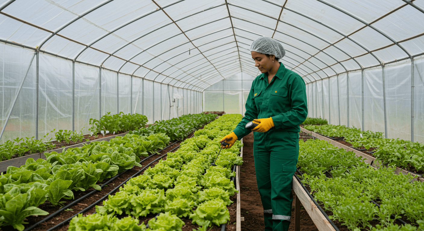 Curso de Plano prático para cultivo de hortaliças em 100 m² (clima tropical)