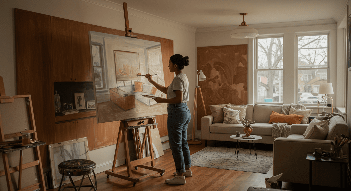 Curso de Plano de pintura residencial: design de interiores, técnicas e gestão do serviço