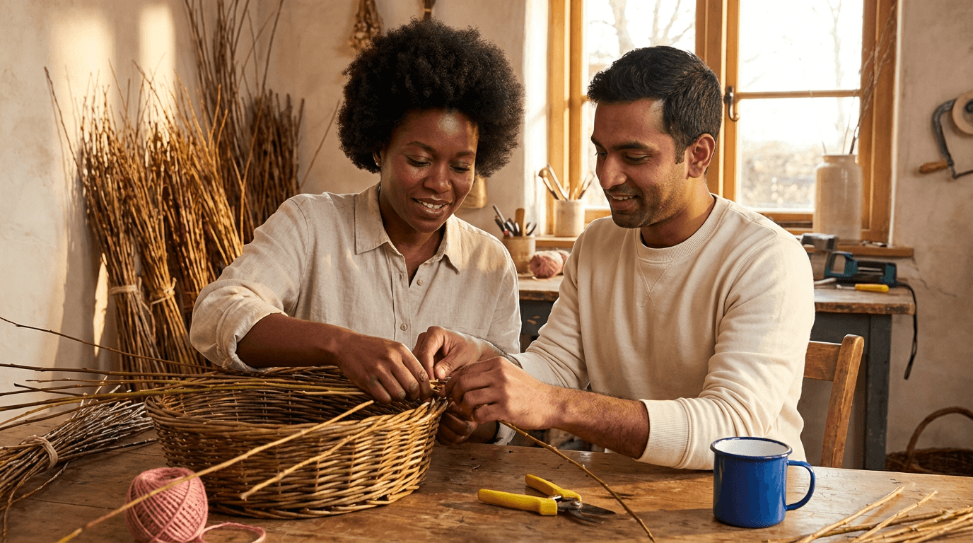 קורס אריגת סלים מענפי ערבה