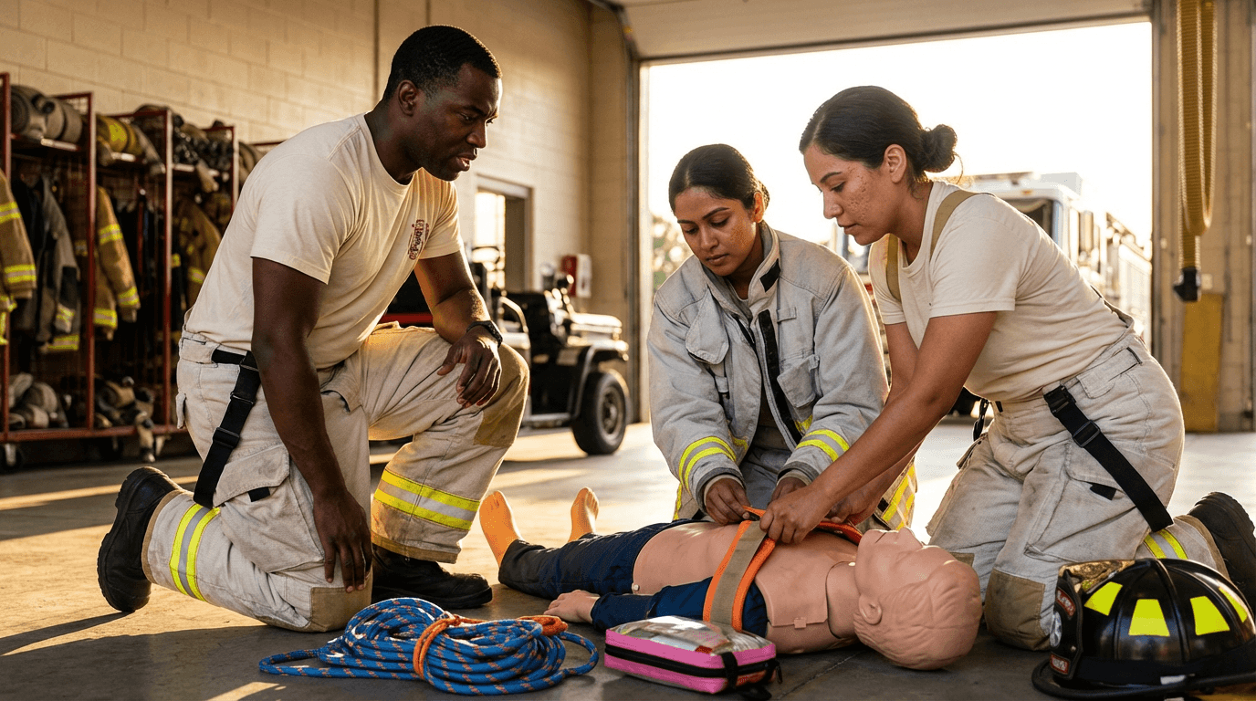 Erste-Hilfe-Kurs für die Feuerwehr
