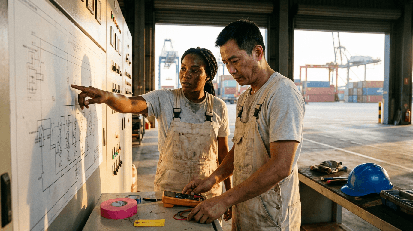Curso de Eletricista de Equipamentos Portuários