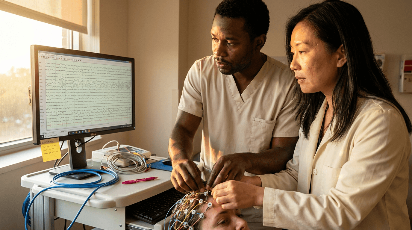 curso de electroencefalograma (EEG)