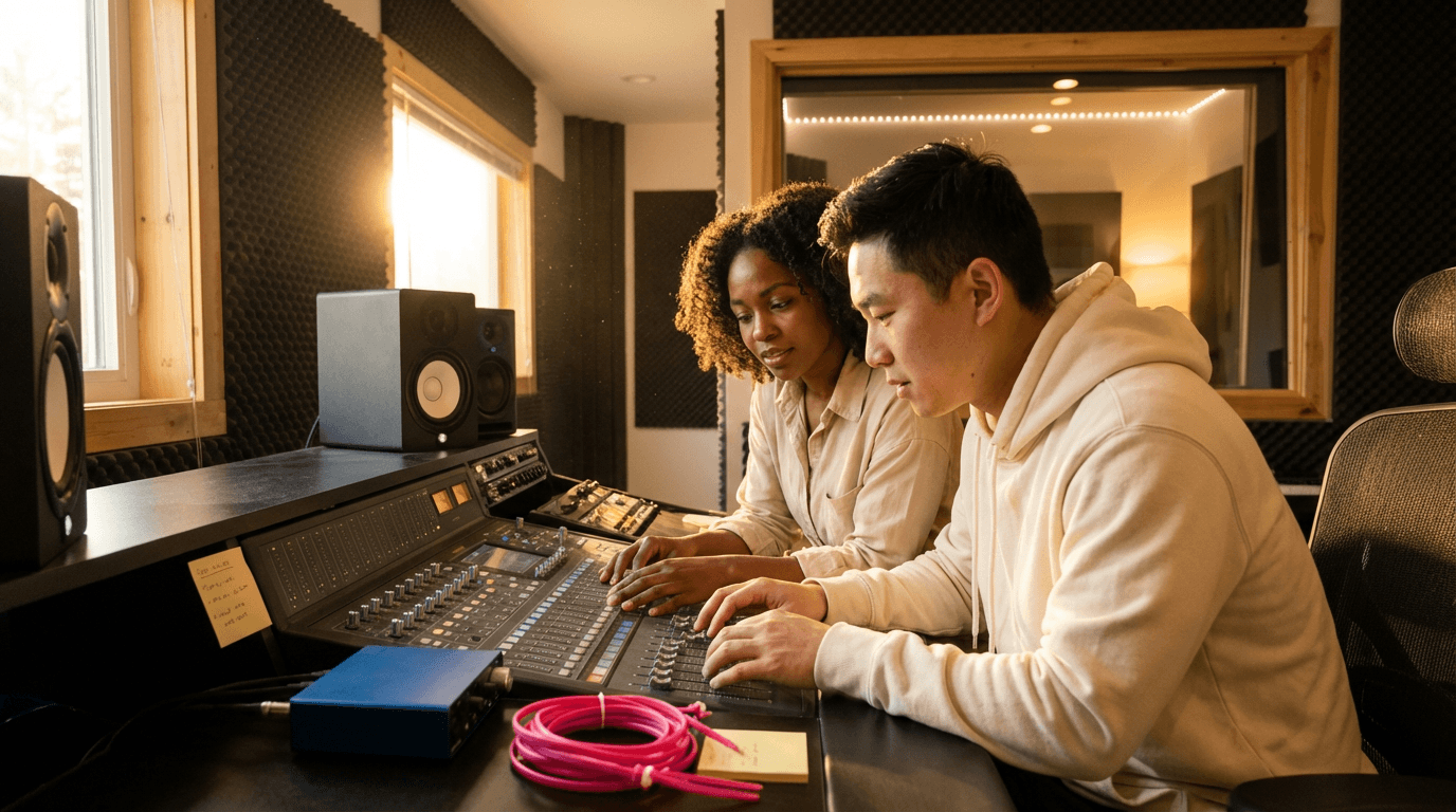 Curso de mesa de sonido digital