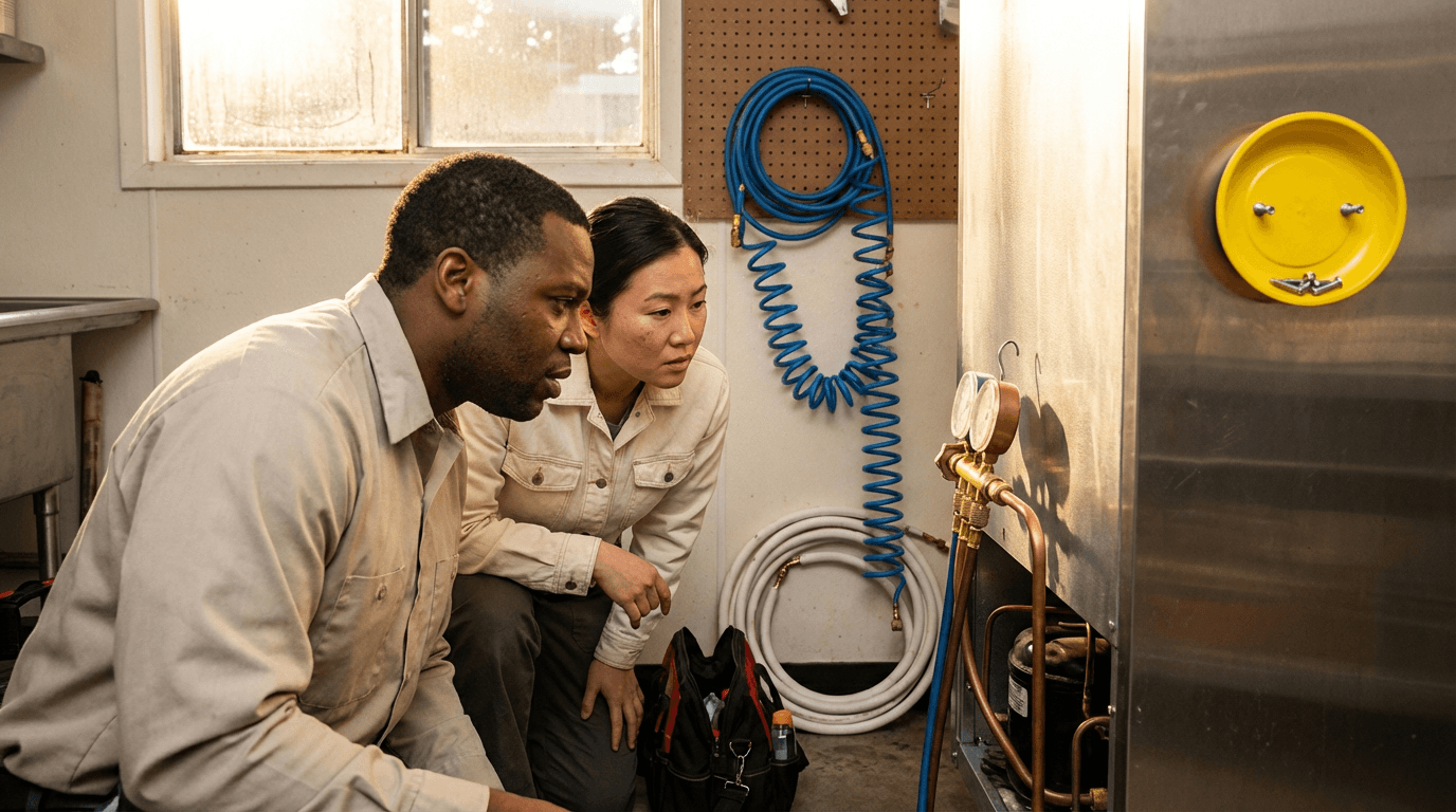 การฝึกอบรมระบบทำความเย็นเชิงพาณิชย์