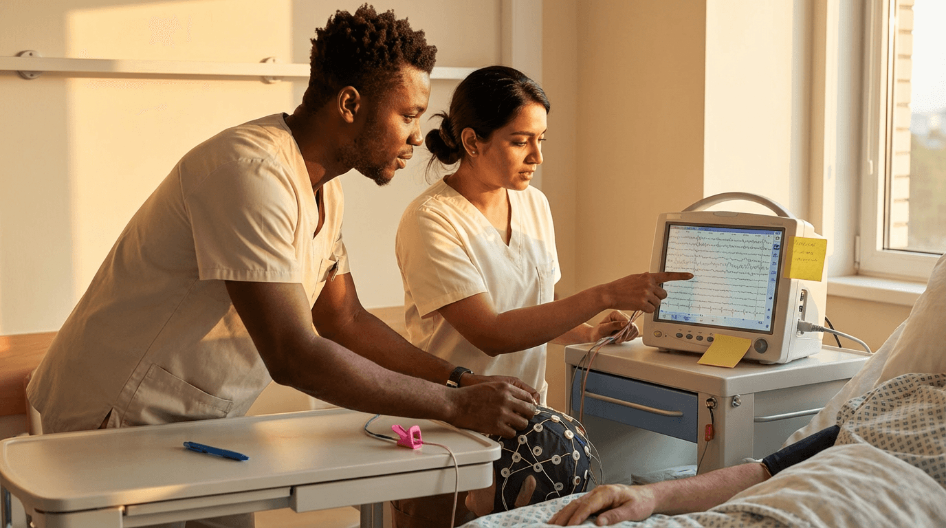 curso de electroencefalograma (EEG) para enfermería