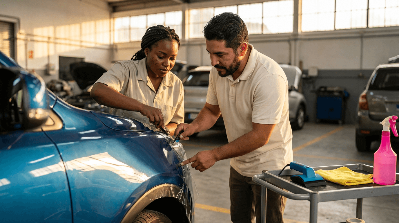 Lackschutzfolie Schulung