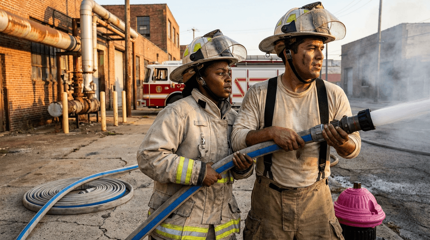 Curso de lucha contra incendios urbanos e industriales