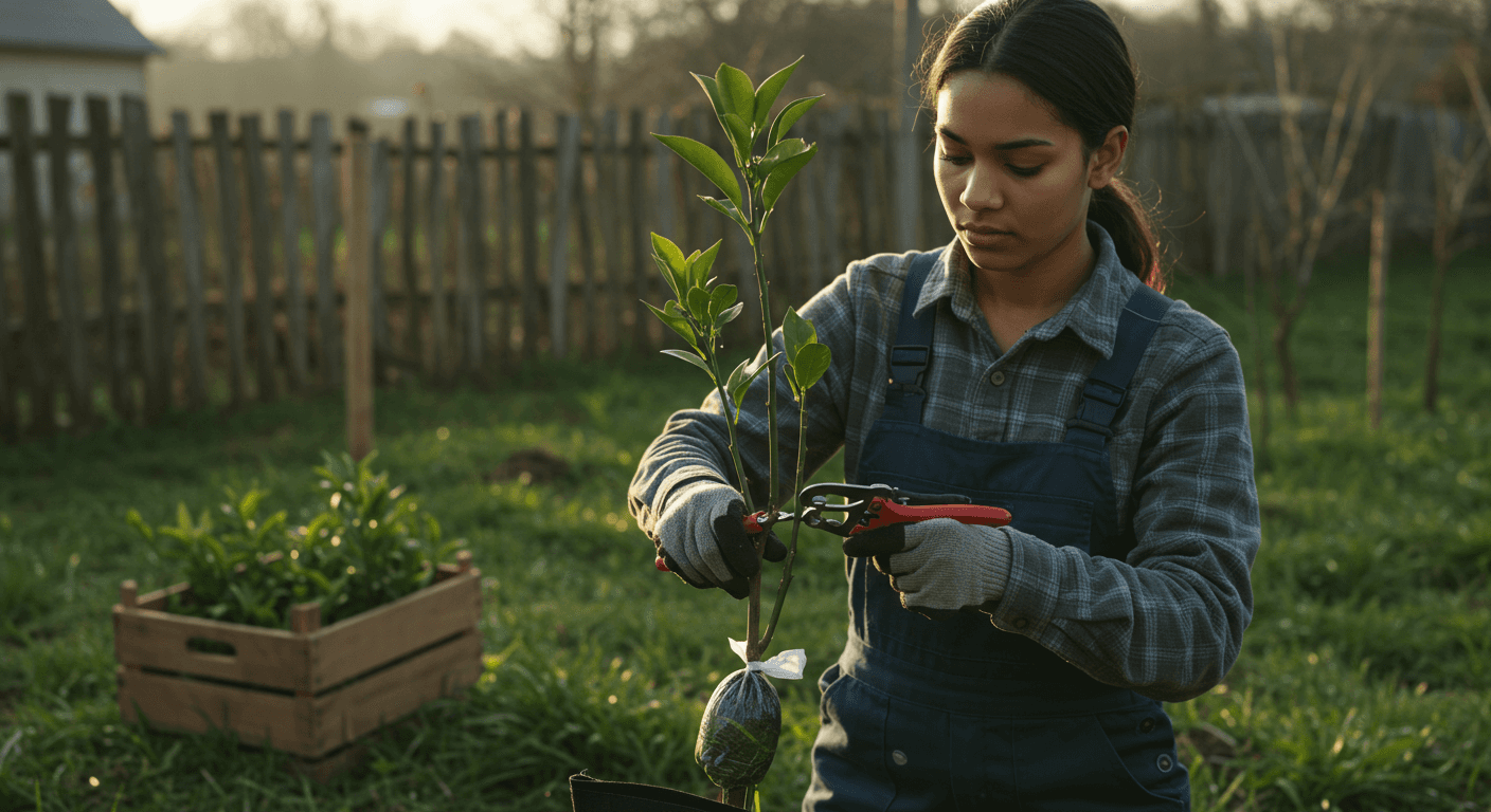 Curso de Manejo de enxertia, alporquia e poda para pomar familiar tropical/subtropical