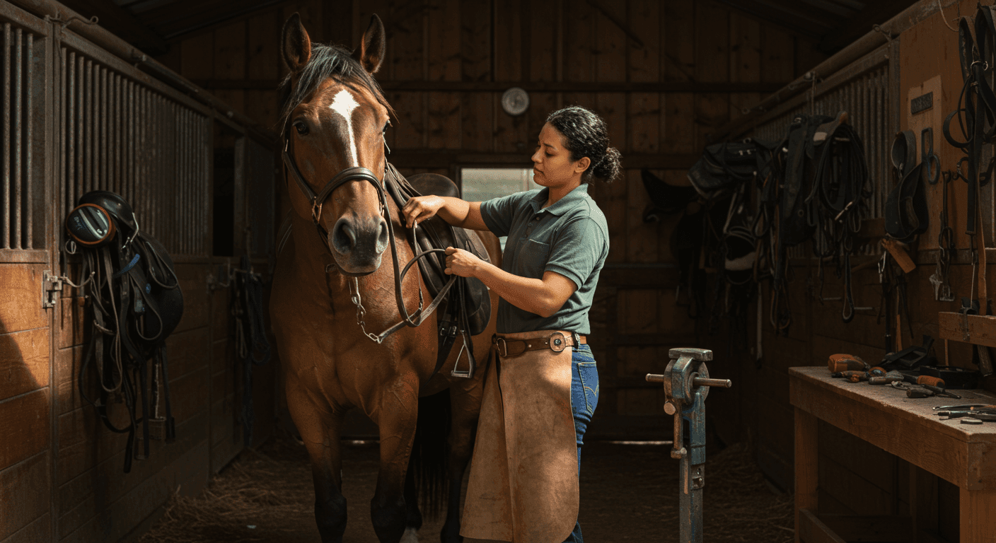 Curso de Selaria e manejo de cavalos para montaria e trabalho agrícola