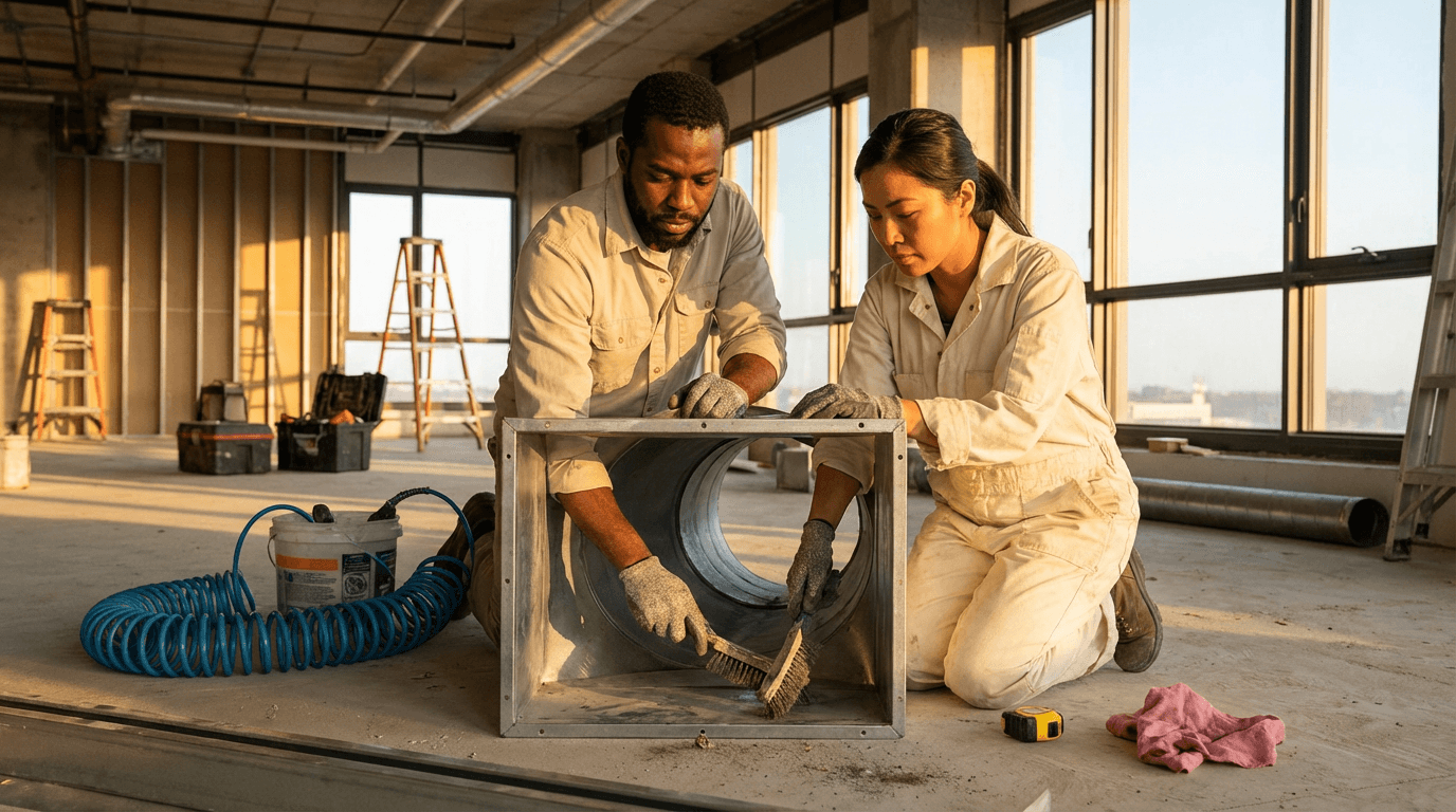 הכשרת ניקוי צינורות אוורור