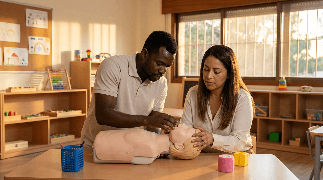 Curso de primeros auxilios para asistentes de enseñanza