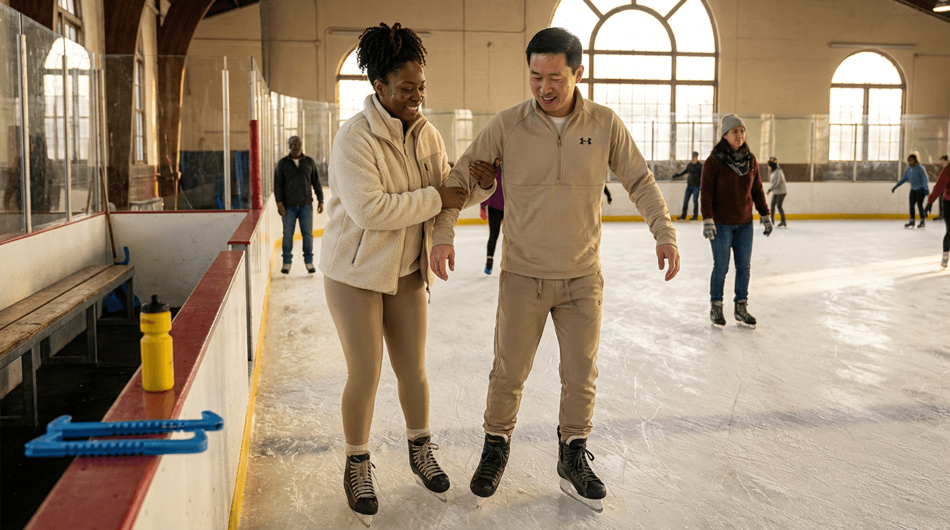 Schlittschuhlaufen Training