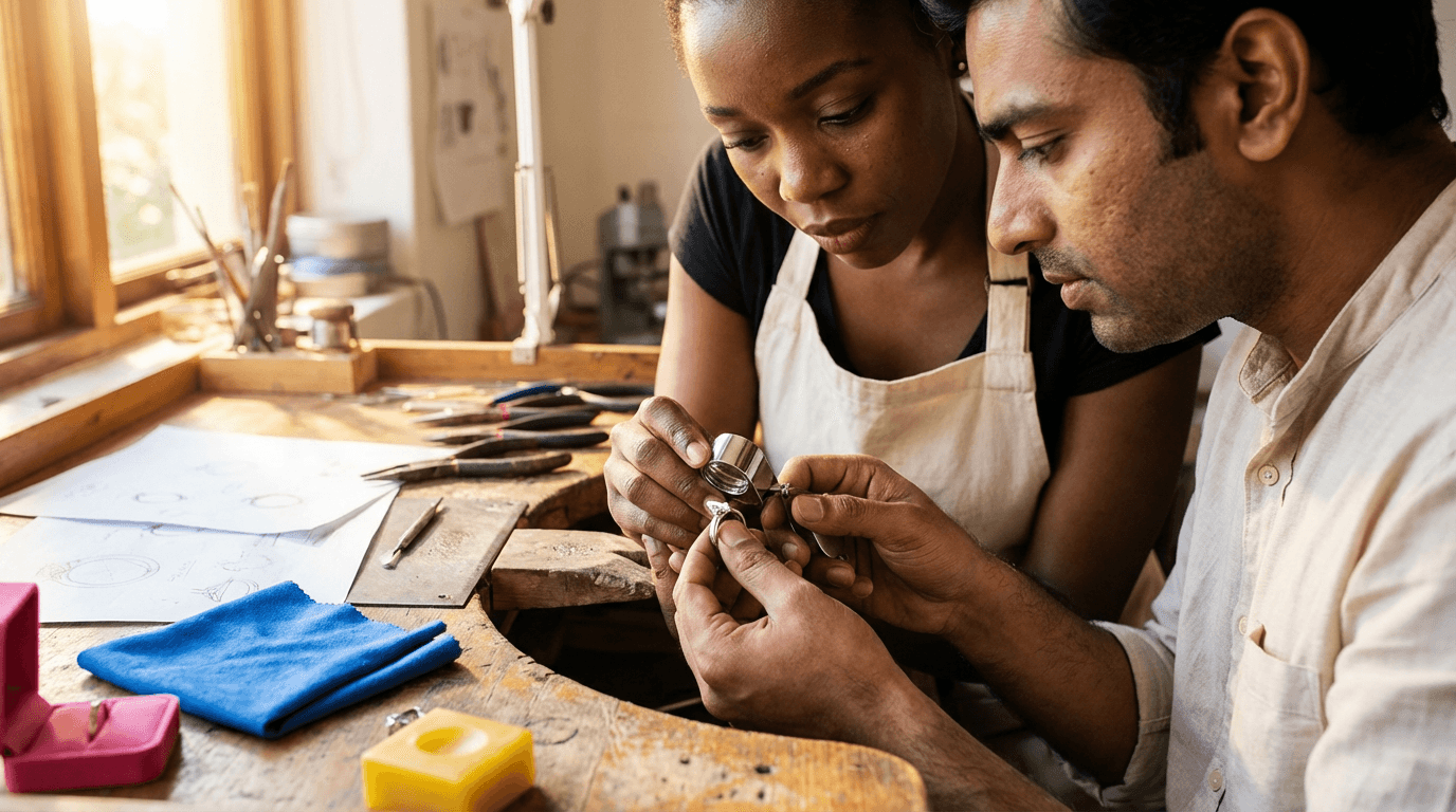 קורס תכשיטי זהב לבן