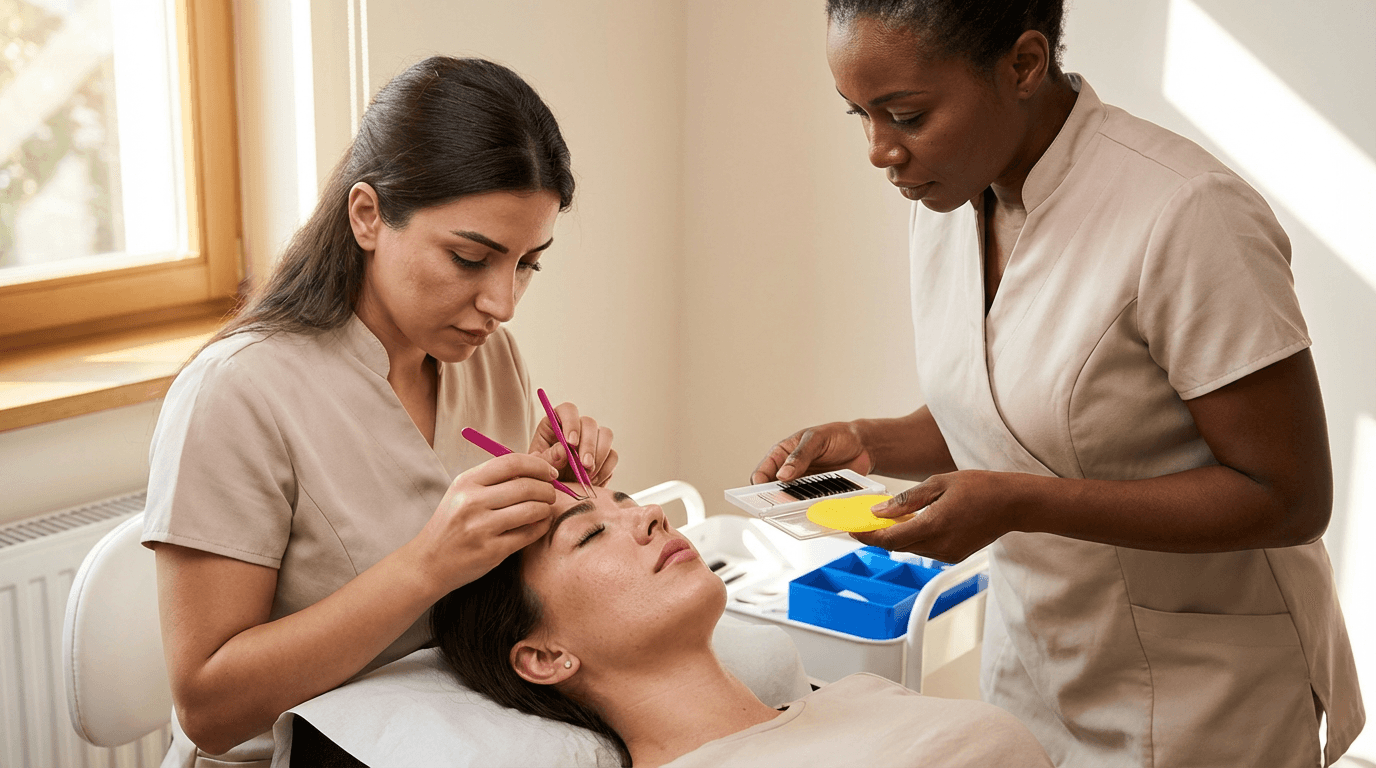 Augenbrauen-extensions-schulung