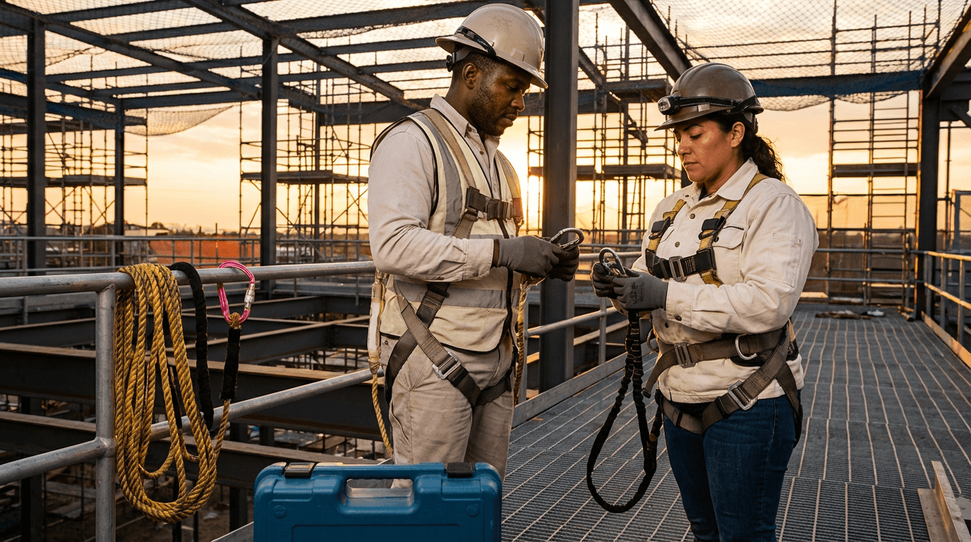 הכשרת הגנה מפני נפילות בעבודה בגובה