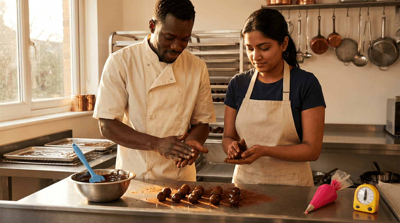 קורס הכנת טראפלס שוקולד