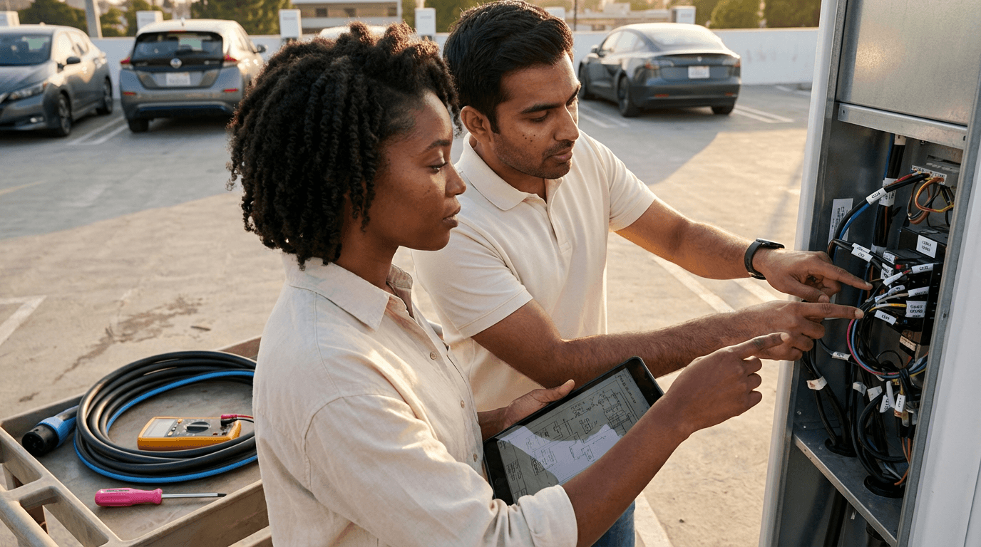 curso de recarga de vehículos eléctricos