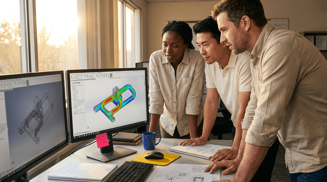 הדרכה ב-SolidWorks Flow Simulation