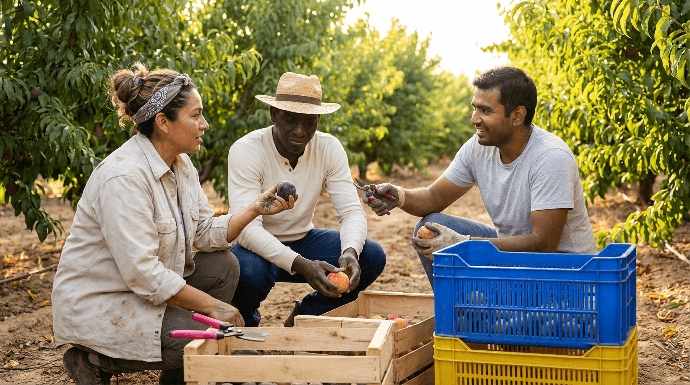 curso de recolección de frutos