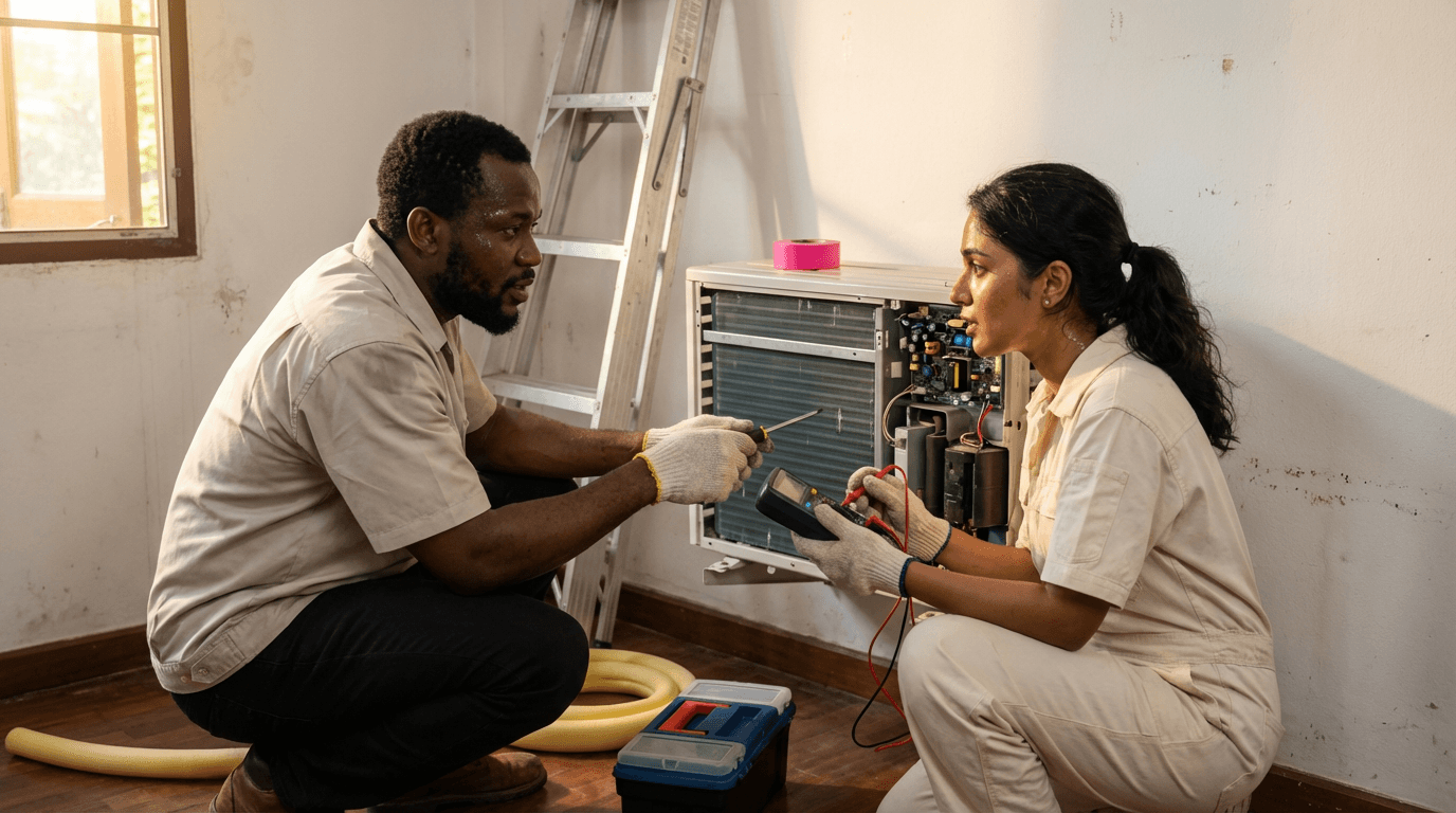 curso de diagnóstico y reparación de aire acondicionado inverter