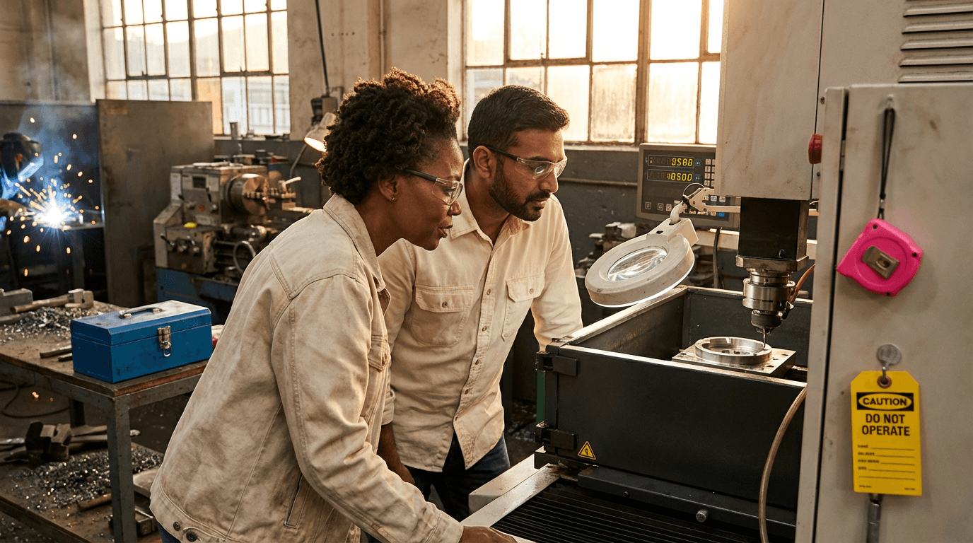 curso de electroerosión por descarga eléctrica (EDM)