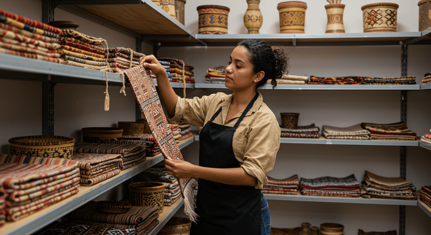 Curso de Curadoria e organização de exposições de artesanato regional no Brasil