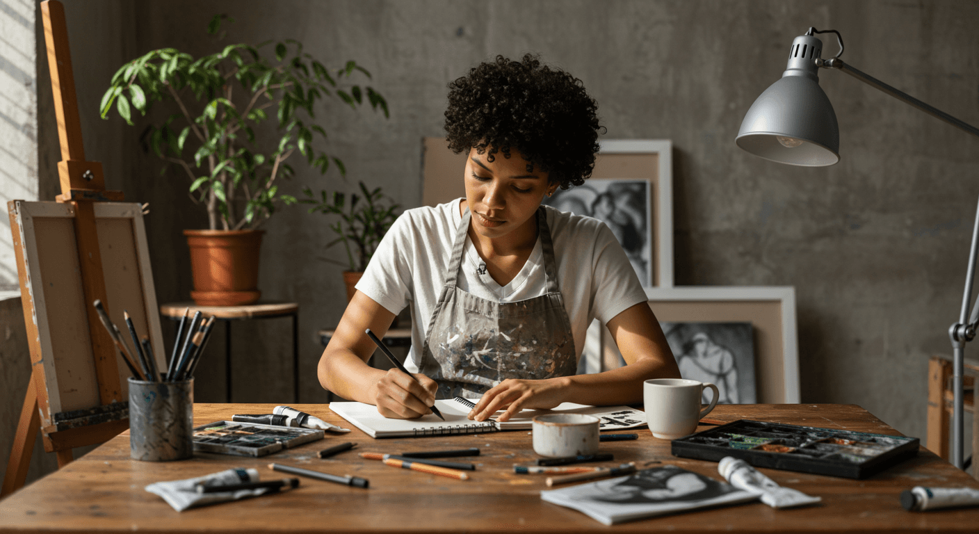 Curso de Fundamentos práticos do desenho para montagem de portfólio