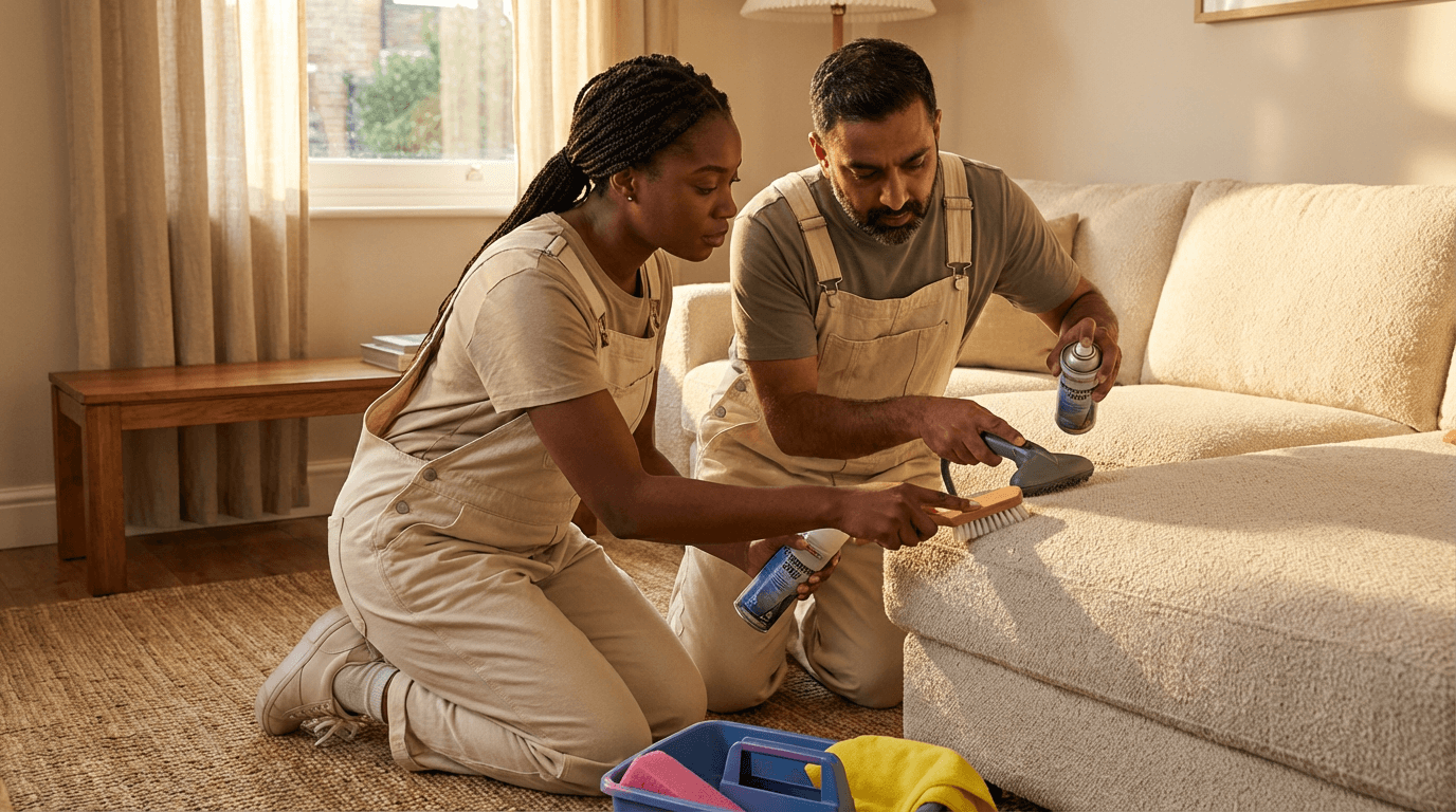 curso de limpieza e impermeabilización de sofás